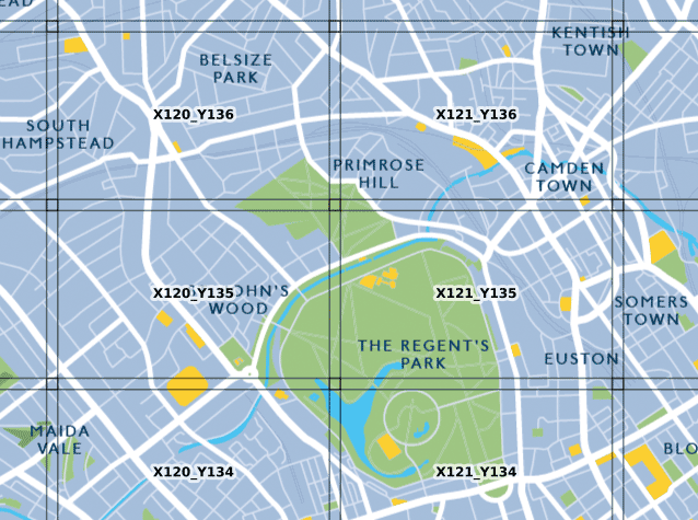 Legible London map tiles