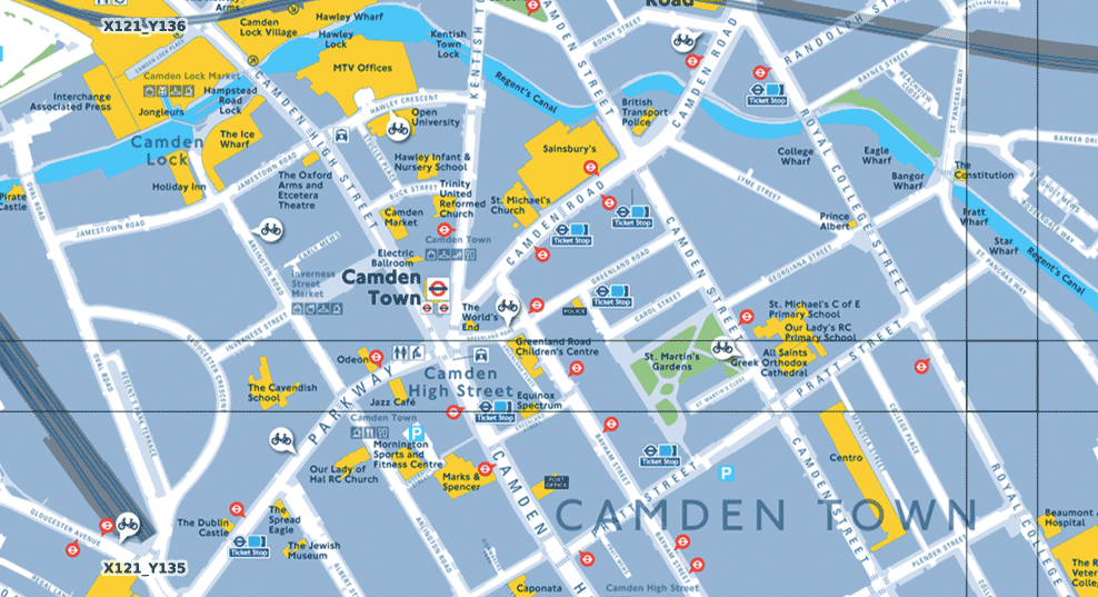 Legible London map tiles