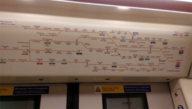 Crossrail network map