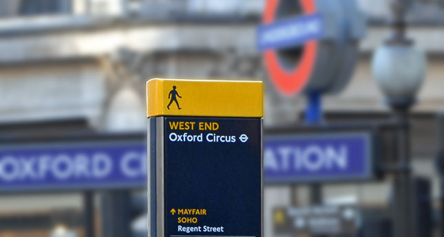 The Legible London Wayfinding system, 2009
